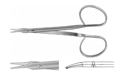 СТІВЕНС НОЖИЦІ ПОКРАЩ. ВИГНУТ. 110MM